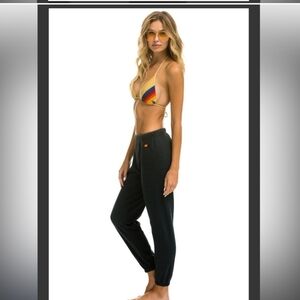 Aviator Nation Logo Sweatpants~Charcoal S